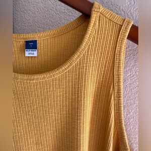 Old Navy Luxe Rubbed Tank Yellow L